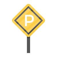 Parkplatz-Schild-Konzepte vektor