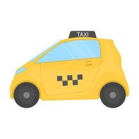 trendige Taxikonzepte vektor