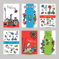 Sport-Banner-Set vektor