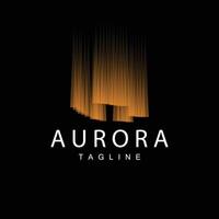 Aurora Logo, Himmel Natur Landschaft Design, Symbol Illustration Vorlage vektor