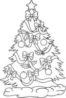Weihnachtsbaum Malvorlagen vektor