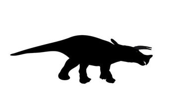 Silhouette Dinosaurier. schwarze Vektorillustration. vektor