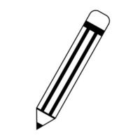 flaches Bleistiftsymbol. vektor
