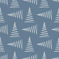 seamless mönster med geometriska julgranar. vinter semester samling. god jul och gott nytt år abstrakt texturerad bakgrundsdesign. modern elegant tapet. vektor illustration.