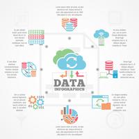 Data Analytics Infographic Flat Icons Banner vektor