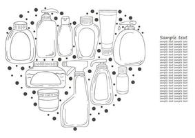 monochrome medizinische Illustrationen. Malvorlagen, schwarzweiß vektor