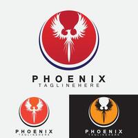 phoenix logotyp vektor illustration formgivningsmall