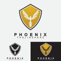 Phönix-Logo-Vektor-Illustration-Design-Vorlage vektor