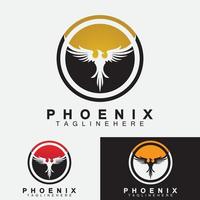 phoenix logotyp vektor illustration formgivningsmall