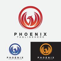 phoenix logotyp vektor illustration formgivningsmall