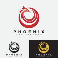 phoenix logotyp vektor illustration formgivningsmall