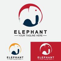 Elefant Logo Vektor Illustrator Designvorlage