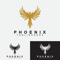 Phönix-Logo-Vektor-Illustration-Design-Vorlage vektor