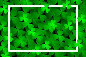 Kleeblätter Hintergrund. geeignet für St. Patrick's Day, Naturkonzept und andere vektor