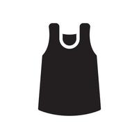 Tanktops Glyphensymbol vektor