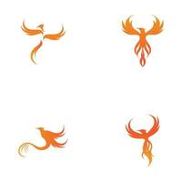 phoenix logotyp design vektor illustration