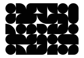 ett svart geometriskt mönster i vektorgrafik. kreativ dekoration för den samtida designen. en trendig konstbakgrund. vektor