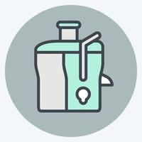 ikon juice maker - färg kompis stil - enkel illustration, redigerbar linje vektor