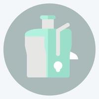 ikon juicemaskin - platt stil - enkel illustration, redigerbar linje vektor