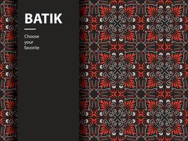 Batikmuster traditionelles Indonesien Motiv Java Kultur Kulisse Hintergrund Tapete Geometrie Farbe nahtlose Vorlage Papier Mode kreative Vintage Design Textur Stoff künstlerisch asiatische Form ethnisch vektor