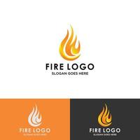 brand låga element vektor logotypdesign