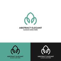 abstrakte elegante Blumenlogo-Symbol-Vektor-Design. universelles kreatives Premium-Symbol. anmutiges Juwel-Vektorzeichen. vektor