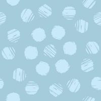 t.ex. blå repade prickar handritad penseldrag sömlösa mönster. vektor doodle ändlösa mönster för textil inslagning digital pappersmall