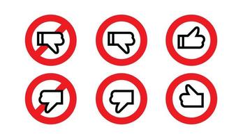 gillar och ogillar att tillåta och förbjuda skyltar, internetkommunikation på sociala medier användares kommentarer vektor