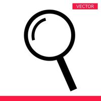 Lupe-Symbol-Zeichen-Cursor-Vektor-illustration Flat Style Design auf grauem Hintergrund isoliert. Such- oder Zoomwerkzeugsymbol Lupensymbol. vektor