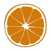 en orange frukt, vektorgrafik vektor