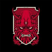 japanische Hannya-Maske vektor