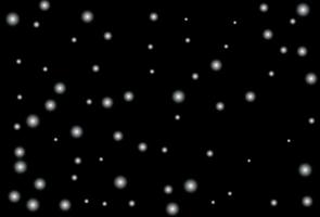 ritning av snöflingor på en svart bakgrund. vektor