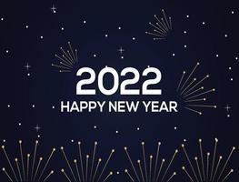 Frohes neues Jahr Banner 2022 vektor