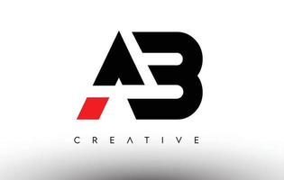 ab kreatives modernes Brieflogo-Design. ab Symbol Buchstaben Logo Vektor