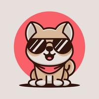 cooles Hundemaskottchen-Logo vektor