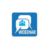 Live-Webinar-Symbol und Symbolvorlage vektor