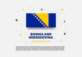 bosnien herzegowina unabhängigkeitstag hintergrund am 1. märz. vektor