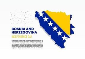 bosnien hercegovina självständighetsdagen bakgrund den 1 mars. vektor