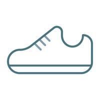 Schuhe Linie zweifarbiges Symbol vektor