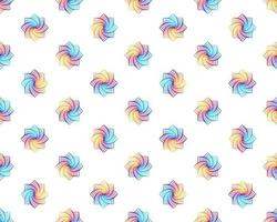 abstrakt spiral regnbåge designelement på vit bakgrund av. vektor illustration eps. seamless mönster isolerade på vitt