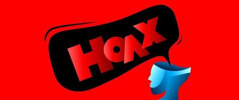 Hoax Fake News Illustration Hintergrund vektor