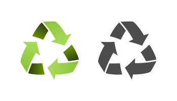 Recycling-Symbol-Zeichen-Vektor-Design vektor