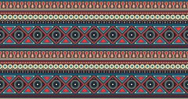traditionelle afrikanische Stammeskunst, aztekischer Stoff mit Muster. vektor