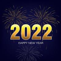 gott nytt år 2022 vektor