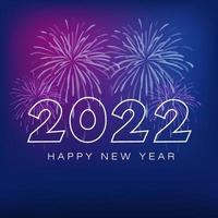 gott nytt år 2022 vektor