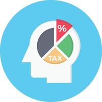 Steuerdiagramm Kreis flach Symbol vektor