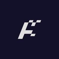 modernes und elegantes f4-Logo-Design vektor