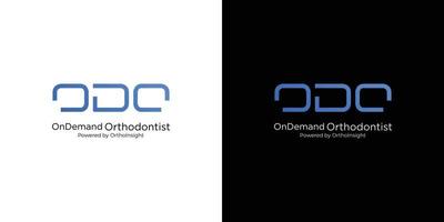 modernes und anspruchsvolles Logo-Design für zahnärztliche Kieferorthopädie 4 vektor