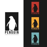 Sammlung von Pinguin-Logos in verschiedenen Farben. Vektor-Illustration vektor