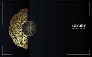 Luxus Gold Mandala verzierten Hintergrund für Hochzeitseinladung, Buchcover vektor